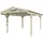 SKANHOLZ Carport Westerwald 3,62 x 6,48 m nussbaum inkl. Pfostenanker