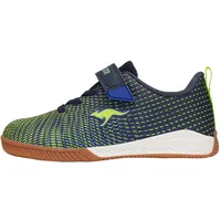 KangaROOS Jungen Unisex Kinder K5-Hover EV Hallenturnschuh, dk Navy/Lime,