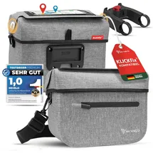 MIVELO Lenkertasche grau