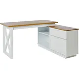 Jahnke Eck-Schreibtisch CHALET - B/H/T ca. 150,00x75,00x119,20