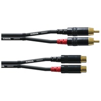 Cordial CFU 3 CE Audio-Kabel 3 m RCA Schwarz
