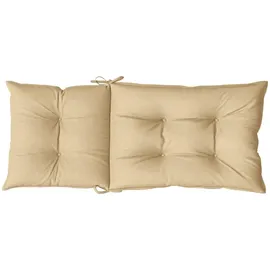 vidaXL Hochlehner Auflage 120 x 50 x 4 cm melange beige 6 St.