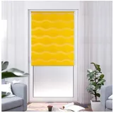 K-HOME Klemmfix Doppelrollo Welle 65 x 150 cm gelb
