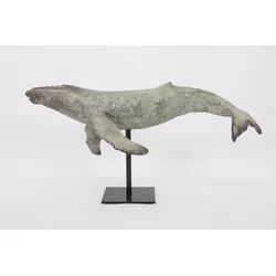Dekofigur Buckelwal grau, Länge 35,5 cm