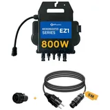 EnjoySolar APsystems® Mikrowechselrichter EZI-M 800W integriete WLAN & Bluetooth, & Play Wechselrichter ideal für Balkonkraftwerk 0% MwSt