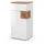 Vicco Midischrank Eden Weiß Hochglanz/Artisan-Eiche 40 x 84 cm