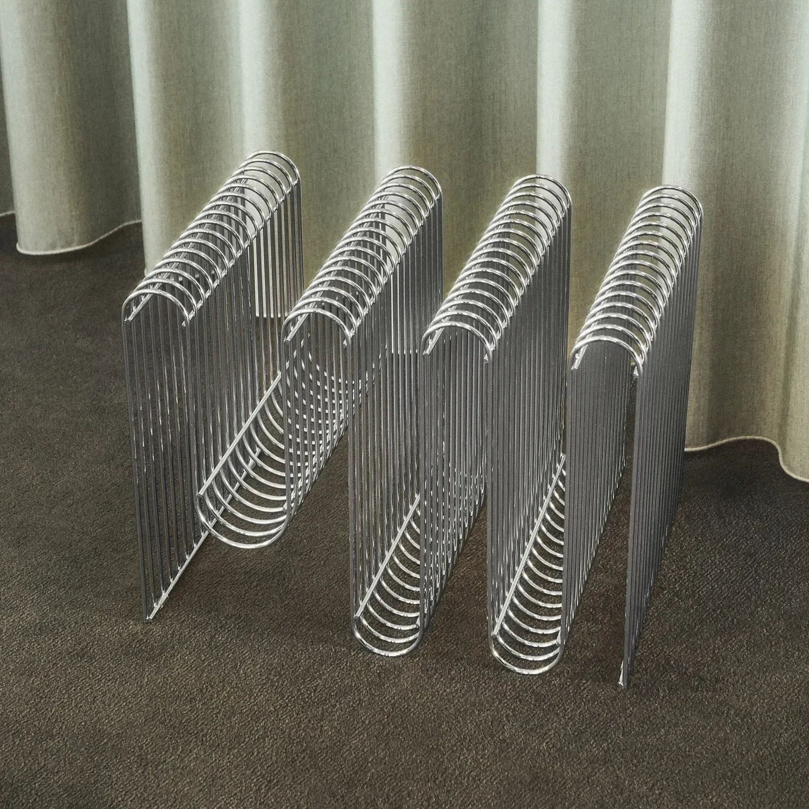 Aufbewahrung AYTM, Curva, Metallisch, Metall, Design - 40 - 30.3