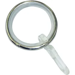 Gardinia Gardinenringe mit Gleiteinlage edelstahl-optik