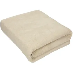 Betz Badetuch 3-tlg. Set groß XXL Badetücher Saunatuch DRESDEN 100% Baumwolle Größe 100 cm x 140 cm Farbe sand