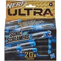 NERF Ultra Sonic Screamers 20er Dart Nachfüllpack, die Darts fliegen pfeifend durch die Luft, nur mit NERF Ultra Blastern kompatibel F1048EU4