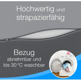 Bestschlaf Gästematratze, 140x195x15 cm, grau