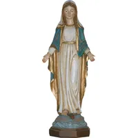 fadeda Krippenfigur FADEDA Madonna Immaculata, Holzoptik, Höhe in cm: 11,8