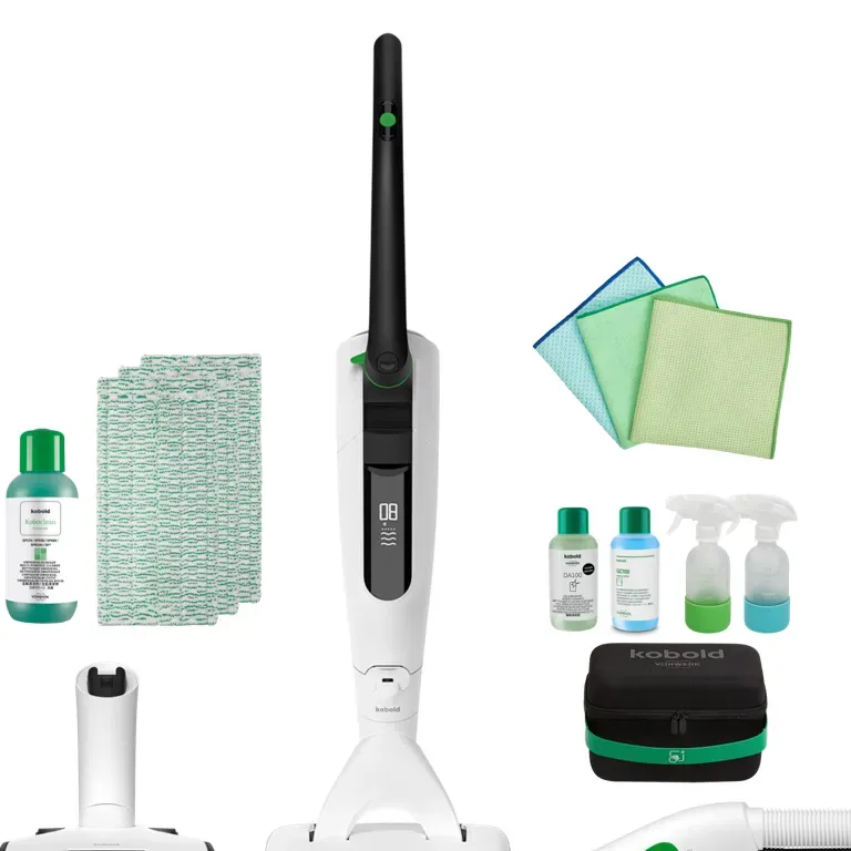 Vorwerk Kobold VK7 Akku-Staubsauger & Saugwischer & Polster inkl. Clean Kit