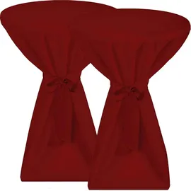 Beautissu Stehtischhusse Bordeaux Ø 80-85 cm,