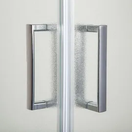 KERRA Malibu GL Duschkabine mit Schiebetür 80 x 80 cm Weiß/Sicherheitsglas 4mm