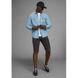 Arizona Jeansshorts gerader Schnitt, knieumspielende Länge, niedrige Leibhöhe