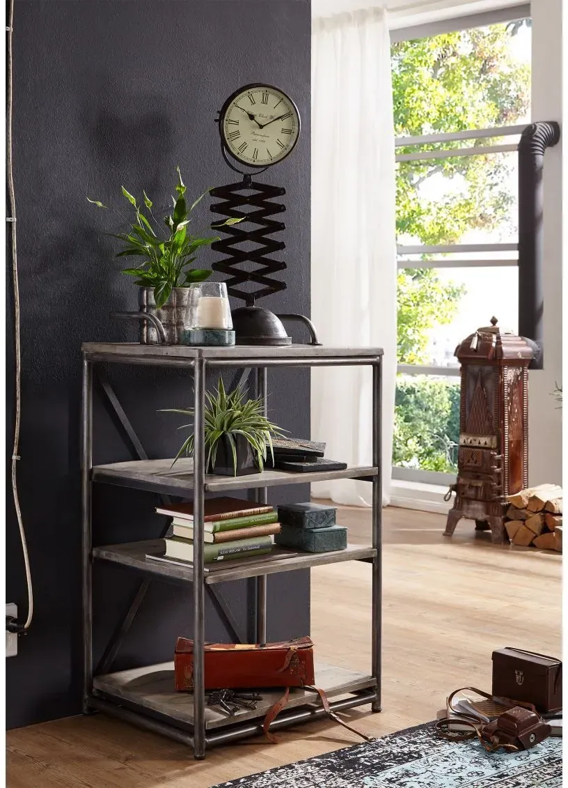 Regal Mango 61x46x100 grau lackiert HEAVY INDUSTRY #111