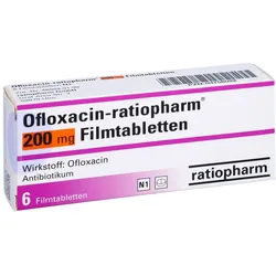 OFLOXACIN-ratiopharm 200 mg Filmtabletten 6 St