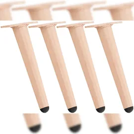 CLP Möbelfuß 4er Set 10 cm x 26 cm x 6 cm