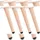 CLP Möbelfuß 4er Set 10 cm x 26 cm x 6 cm