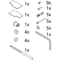 Kermi ZBIN023 Set Montagekleinteile 2528865