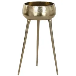 Blumentopf Home ESPRIT Gold Aluminium Moderne 46 X 46 X 100 cm