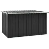 IKAYAA Gartenbox wasserdicht XXL Gartenbox Metall Auflagenbox Metall Garten Auflagenbox Kissenbox Werkzeugkasten Gerätebox Gartentruhe-Anthrazit-171 x 99 x 93 cm