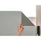 Marapon Sichtschutzfolie Fenster in Anthrazit [60x200 cm] inkl. eBook mit Profitipps - Fensterfolie selbsthaftend Blickdicht mit statischer Haftung - Milchglasfolie