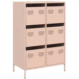 vidaXL Highboard Rosa 68x39x101,5 cm Stahl