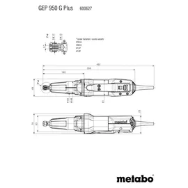 Metabo Geradschleifer GEP 950 G Plus Karton