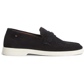 Tommy Hilfiger Light Suede Flag Hardware Loafer Herren Blau 44