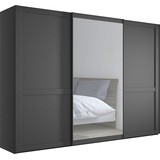 Wiemann Schwebetürenschrank »Göteborg«, Schränke Gr. B/H/T: 295,2 cm x 220 cm x 67 cm, 3 St., grau (graphit, dekor, kristallspiegel) Schranksysteme und Schrankserien