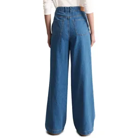 Marc O'Polo Marc OߴPolo Denim Damen Jeanshose High Waist Wide Fit, Blau (Medium Blue Multi 58), W31/L32 - 31W / 32L