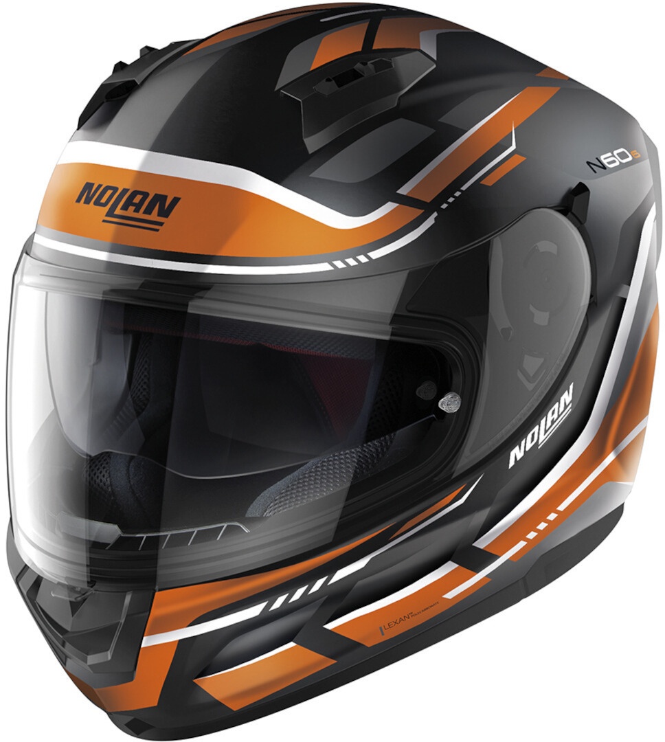 Nolan N60-6 Lancer Helm, zwart-oranje, S Voorman