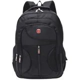 AKKEE Rucksack Rucksack Damen Herren Sport Schulrucksack Freizeit Reise (Wasserdicht Rucksack, 1-tlg., Laptop Rucksack Herren Schulrucksack), Großer Business Notebook Backpack für Arbeit Reisen Männer Jungen schwarz