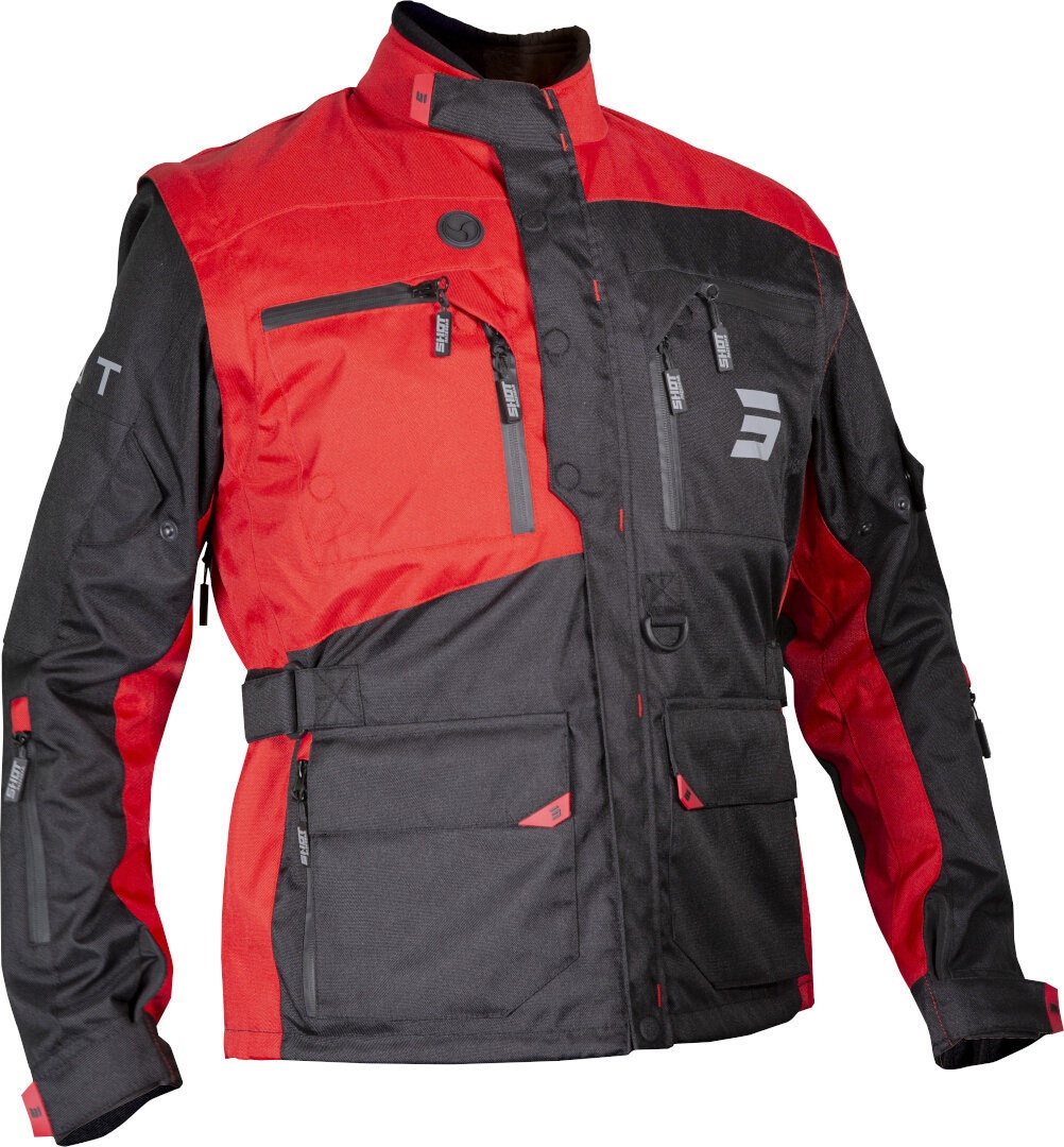 Shot Racetech Motocross Jacke, schwarz-rot, Größe XL für Männer