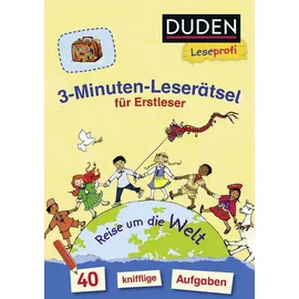 fischer sauerländer duden Duden Leseprofi – 3-Minuten-Leserätsel für Erstleser: Reise um die Welt