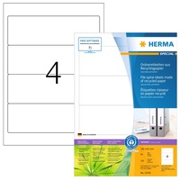 Herma Ordneretiketten Recycling, 192x61mm, weiß, matt, 100 Blatt (400