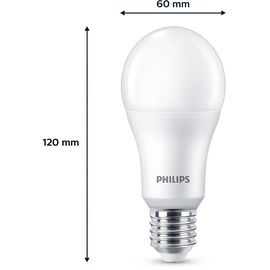 Philips LED-Lampe 13W/827 100W, Frosted 3-pack E27