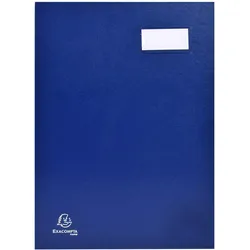 Exacompta 24185E 5x Unterschriftenmappe Direktion, 18 Fächer, 24x32cm - Blau