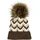 Stylebreaker Strick Bommelmütze Braun-Beige