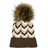 Stylebreaker Strick Bommelmütze Braun-Beige