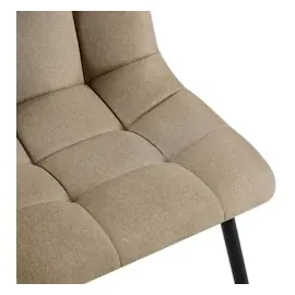 CLP 4er Set Esszimmerstuhl Tilde, taupe/Stoff