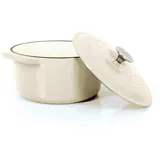 ECHTWERK Schmortopf 22,5 cm creme