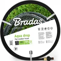 Bradas Flach Perlschlauch Tropfschlauch 15m Schwitzschlauch Bewässerungsschlauch AQUA-DROP FLAT