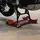 Baumarktplus Rangierhilfe für Motorrad mit Ständer rot 54x19 cm Last bis 250kg Rollwagen Rangierplatte
