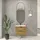 WELLTIME »Athen Badschrank Badezimmer WC Unterschrank mit Becken«, Waschplatz mit 2 Schubladen, Breite 80cm Softclose Bad