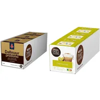 NESCAFÉ Dolce Gusto Dallmayr Prodomo | 48 Kaffeekapseln | Spitzenqualität für einen vollaromatischen Geschmack | 100% Arabica-Bohnen | Aromaversiegelte Kapseln | 3er Pack (3 x 16 Kapseln) & Cappuccino