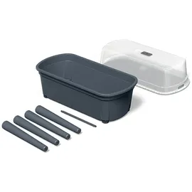 Prosperplast Hochbeet Bloomo 78 x 38 x 82 cm Anthrazit