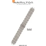 Hamilton Metall Jazzmaster Band-set Edelstahl H695.323.102 - silber